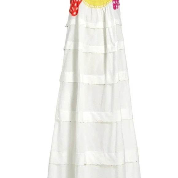FARM Rio Dresses & Skirts - Farm Rio - Off-White Fruits Richelieu Sleeveless Maxi Dress